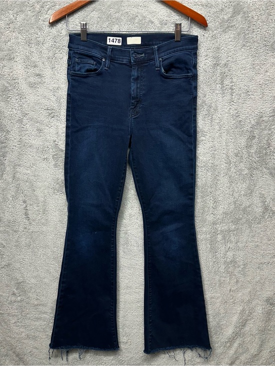 MOTHER Denim - Mother The Hustler Roller Fray Flare Jeans Women’s Size 28 Dark Wash